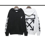 Autumn And Winter Graffiti Arrow Print Long Sleeve Hooded Sweater