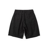 Men Shorts Men's Summer Retro Shorts Loose Straight Solid Color Middle Pants Workwear Shorts Trendy Men