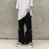 Harajuku Clothing Men Classic Retro Pants Straight Leg Pant Summer Casual Pants Men and Women Wide Leg Pants Trousers