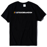 Let's Go Brandon T Shirt Letter Print Short-Sleeve T-shirt Bottoming Shirt