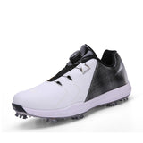 Mens Golf Shoes Breathable Sports Activity Brush Shoe Automatic Knob