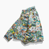 Graffiti Denim Jacket Autumn Graffiti Camouflage Denim Jacket Jacket
