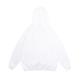 Men Fall Outfits Simple Letters Embroidered Hoodie Retro Loose Couple Hoodies