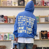 Kanye West Hoodie Big Talker Cpfm Feidong Foam Sky Blue Hoodie Velvet Padded Hooded Sweatshirt