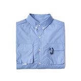 Men Shacket Long Sleeve Autumn Shirt Autumn Solid Color Polo Collar Casual Shirt for Men
