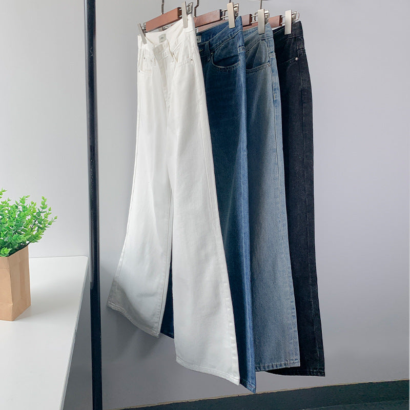 Low Rise Jeans Vintage Casual Wide Leg Pants Jeans High Waist Casual Pants