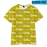 Cookies Shirt Cookies 3D Printed Fashion Casual Short Sleeve T-shirt