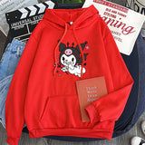 Kuromi Hoodie Goth Clow M Harajuku Style Loose Sweater Women's Long-Sleeved Top