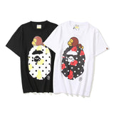 A Ape Print T Shirt Summer Cartoon Anime Animal Print Short Sleeve T-shirt