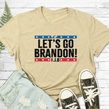 Let's Go Brandon T Shirt Men's and Women's Short-Sleeved T-shirt Short-Sleeved Top