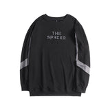 Men plus Size Sweatshirt Men's Sweater Fat Letter Embroidered Sweater Base Clothing