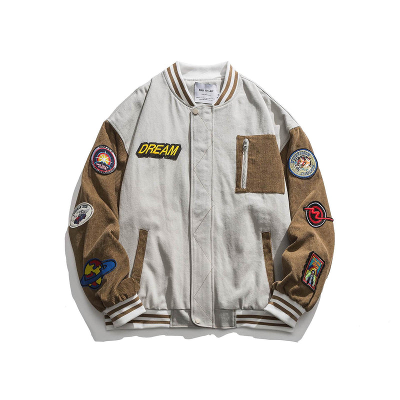 Men's Spring plus Size Retro Sports Boys Baseball Uniform Creative Jacket Jacket Men Jacket