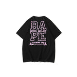 A Ape Print T Shirt Spring and Summer Short Sleeve Mount Fuji Printed Fashion Casual T-shirt