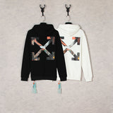 Autumn And Winter Girl And Skull Arrow Pattern Hooded Sweater