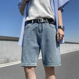 Men Jean Shorts Denim Shorts Men's Summer Trendy Middle Pants