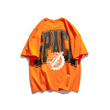 Men T Shirt Summer Casual Tops Men's Summer Hip-Hop Fashionable Brand Large Printed Loose Short Sleeve T-shirt Unisex T-Shirt