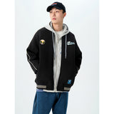 Men's Large Size Sports Retro Spring Labeling Jacket Men's Trendy Casual Jacket Men Jacket