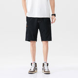 Mens Cargo Shorts Men's Summer Glossy Loose Five-Point Workwear Shorts Reflective Shorts Men
