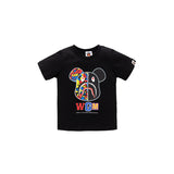 A Ape Print for Kids T Shirt Short Sleeve Colored Mosaic Children T-shirt