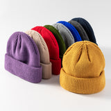 Women Beanies Skullcap Men's Autumn and Winter Knitting Hat Woolen Cap Women