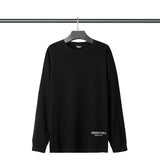 Fog Essentials Long Sleeve round Neck Sweatshirt Double Line Epoxy Letter Crew Neck Pullover