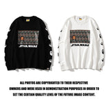 A Ape Print Sweatshirts Spring and Autumn Cartoon Print Men's and Women's Ball Battle Pullover Sweater
