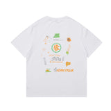 Men T Shirt Summer Casual Tops Men's Clothes Summer Wear National Fashion Boys round Neck Short Sleeve Casual Loose-Fitting T-shirt