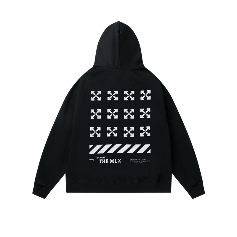 Autumn And Winter Sunset Flamingo Arrow Hooded Sweater For Men And Women