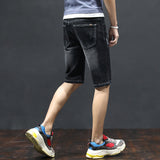 Men Jean Shorts Men's Jeans Summer Denim Shorts Men's Fifth Pants Men's Loose