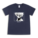 Anime Tshirts Aesthetic Men's Shirt Summer Anime Print Printed Cotton Short-Sleeved T-shirt