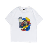 Men T Shirt Summer Casual Tops Men's Clothes Summer Wear Vintage Men's round Neck Short Sleeve Casual Loose Cartoon Printed T-shirt