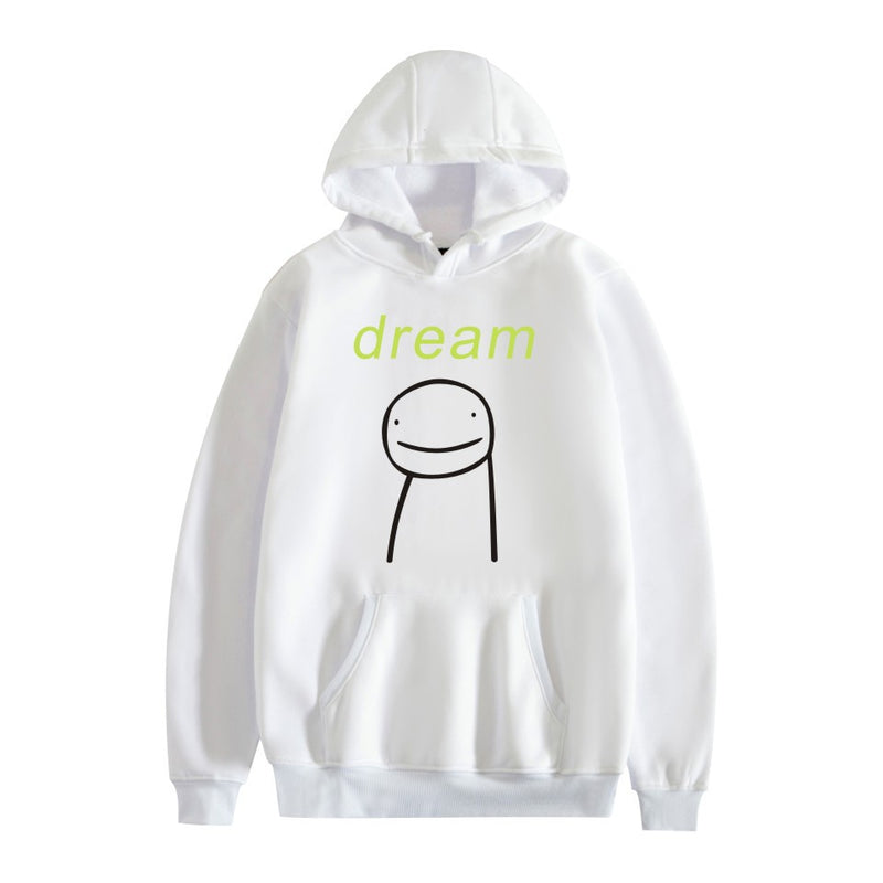 Dreamwastaken Men's Novelty Hoodies Dream Merch Shirt Casual Fashion plus Size Loose Retro Sports