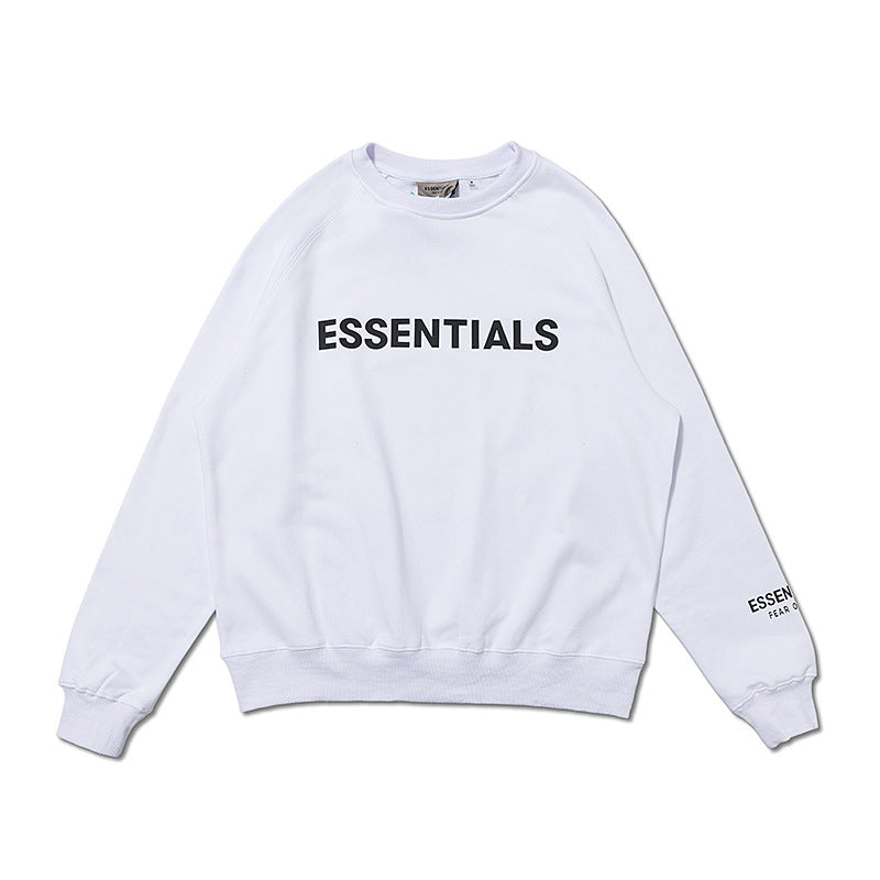 Fog Fear of God Sweatshirt Double Line Essentials Chest Letter Crew Neck Sweatshirt Men's and Women's Coats