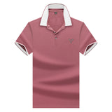 USPA Shirts Chuanqibaoluo Summer Men's Business Short-Sleeved Embroidered Polo Lapel T-shirt