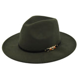 Italian Fedora Hats Vintage Fedora Hat Woolen Top Hat Flat Eaves Cap