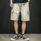 Mens Cargo Shorts Men's Summer Casual Large Size Shorts Men's Fifth Pants Multi-Pocket Workwear Style Loose Men's Shorts