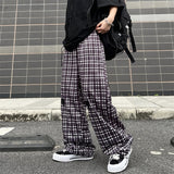 Harajuku Clothing Men Classic Retro Pants Straight Leg Pan Summer Retro Casual Pants Men and Women Loose-Fitting Wide-Leg Trousers
