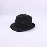 Fedora Hat Autumn and Winter Thickened Hat Woolen Top Hat Hat for the Elderly