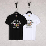 A Ape Print T Shirt Summer Plus Size Loose Cartoon Anime Print Short Sleeve T-shirt