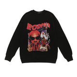Men Fall Outfits Vintage Oversize Sweater Pullover Couple's Tops