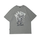 Men's T Shirt Summer Casual Tops Cartoon Printed Short-Sleeved T-shirt Men's Fashion Brand round Neck Street Fashion Loose Half-Sleeved T-shirt