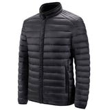 Doudoune Men's Autumn and Winter Lightweight Cotton-Padded Coat Large Size Cotton-Padded Coat Men's Stand Collar Coat