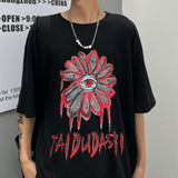 Harajuku Clothing Men's Tshirt Classic Retro Shirts Summer Printed Men's and Women's Hip Hop T-shirt Tops