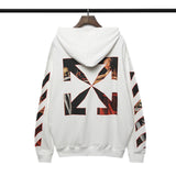 Autumn And Winter Printed Long-Sleeved Hooded Sweater Men'S And Women'S Bottoming Shirt