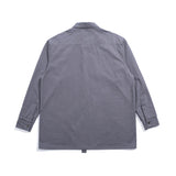 Men Shacket Long Sleeve Autumn Shirt Autumn Shirt Solid Color Simple Retro Workwear Shirt Men