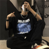 Harajuku Clothing for men Tshirt Classic Shirts Summer Cool Printed Loose T-shirt