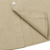 Men Shacket Long Sleeve Autumn Shirt Autumn Simple Solid Color Loose Long Sleeves Shirt for Men