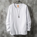 Men Long Sleeve T-Shirts Round Neck Bottoming Shirt