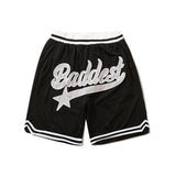 Basketball Shorts High Street Vintage Embroidered Letter Shorts Men's and Women's Sports Shorts Casual Basketball Shorts