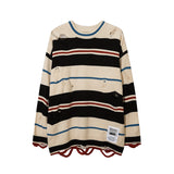 Mens Fall Outfits Letter Sweater Loose Long Sleeve Top